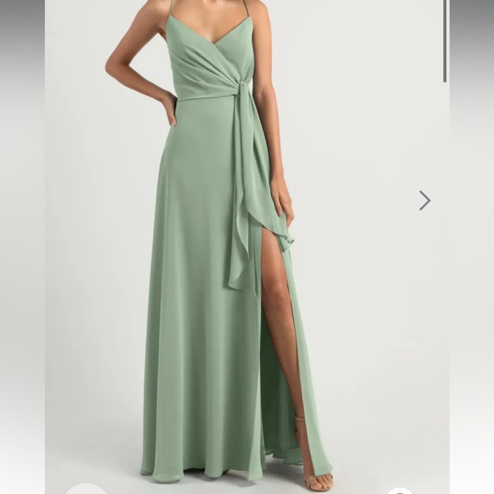 Jenny Yoo Bridesmaid Dress Amara in Seaglass Size 6